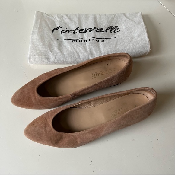Clou suede low heel -sz 7.5/8 - Picture 3 of 7